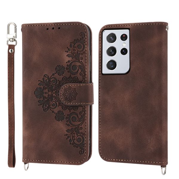 Multi-function Flip Phone Case Compatible with Galaxy S21 Ultra