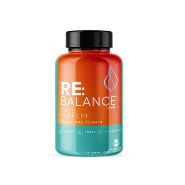 RE:BALANCE Calm Support - Stress, Anxiety &amp; Cortisol Support - 60 Capsules