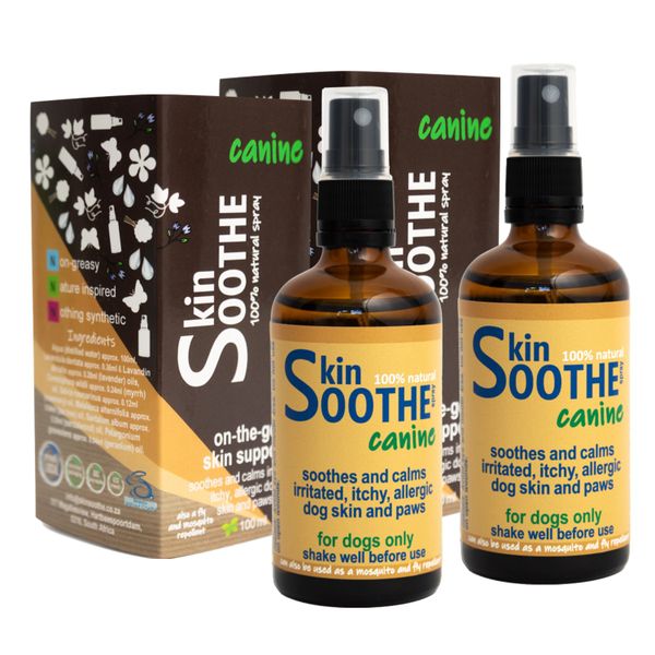 SkinSOOTHE Canine (x2) - for Rash and Itchy Allergic Dog Skin - 2x100ml