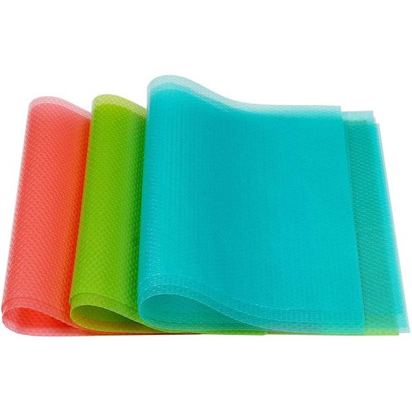 Maisonware Washable Fridge Shelf Liner Mats - Set of 9