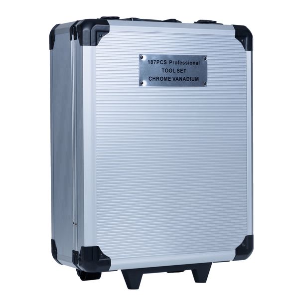 187 Piece Chrome Vanadium Professional Toolset - In Solid Carry Case
