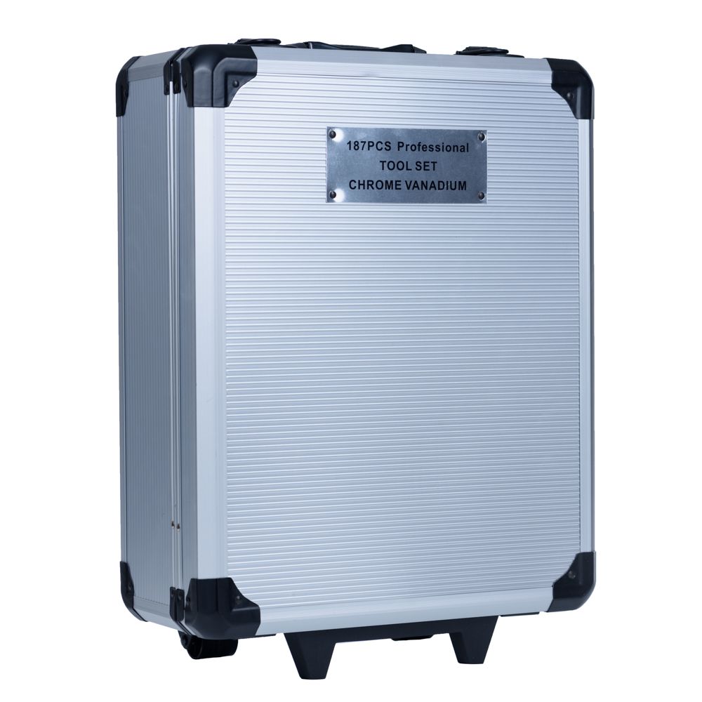 187 Piece Chrome Vanadium Professional Toolset - In Solid Carry Case