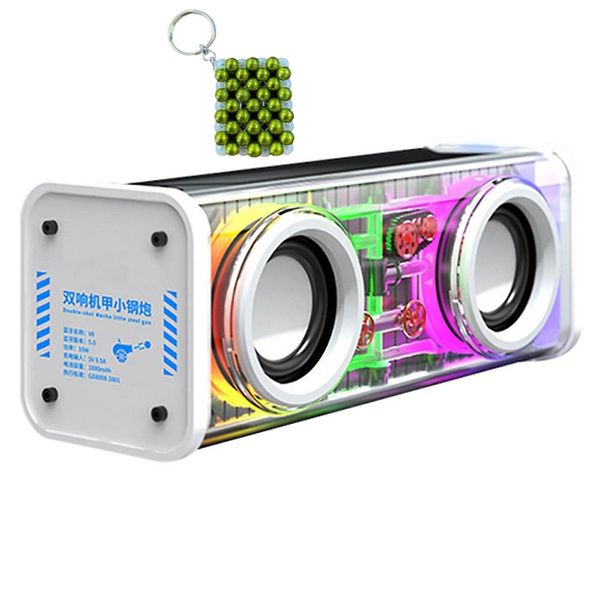 Transparent Clear Bluetooth Speaker-Sleek and Stylish Portable &amp; Key Holder