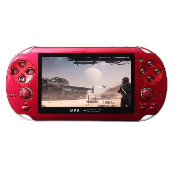 4.3" LCD Retro Console, 2000 Games, RED