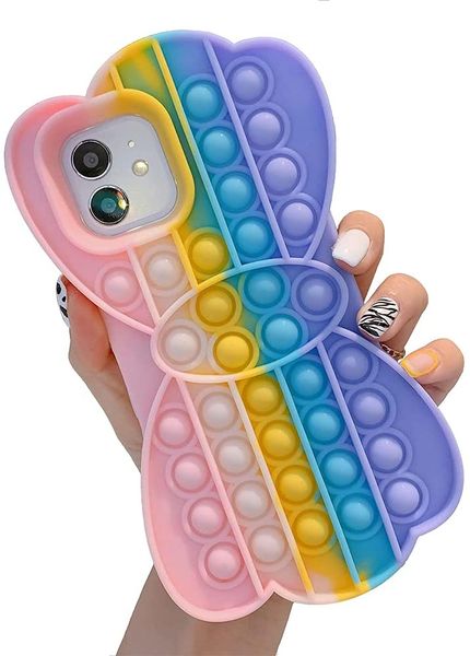 Butterfly fidget popper phone cover- iPhone 12/12 Pro