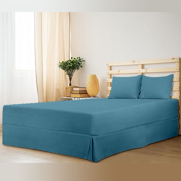Pierre Cardin - Easyfit Sheeting - Smoke Blue