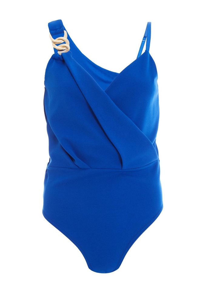 Quiz Ladies - Royal Blue Gold Chain Bodysuit | Shop Today. Get it ...