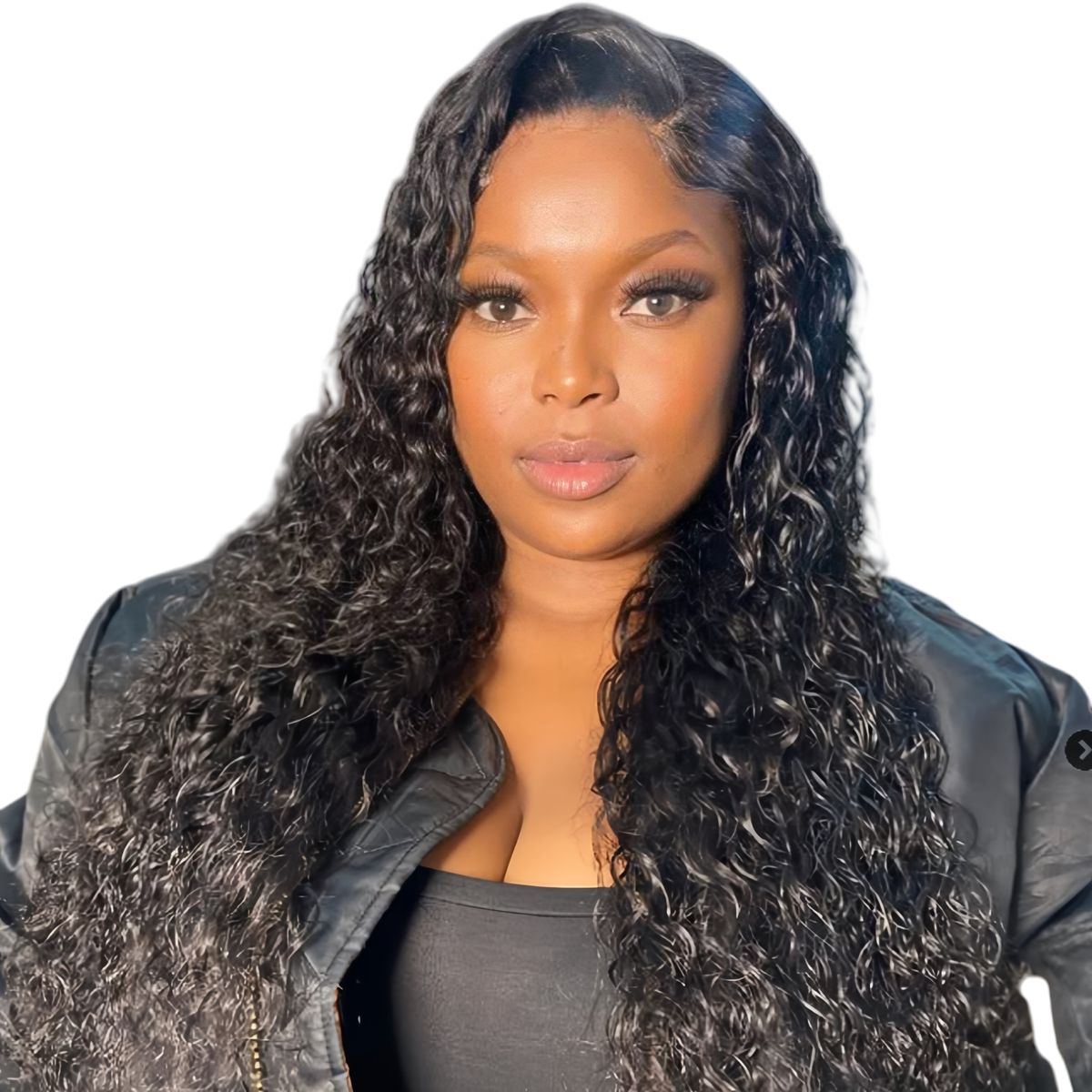 Marigold 24- inch Full Frontal Curly Wig Human Hair Natural Colour