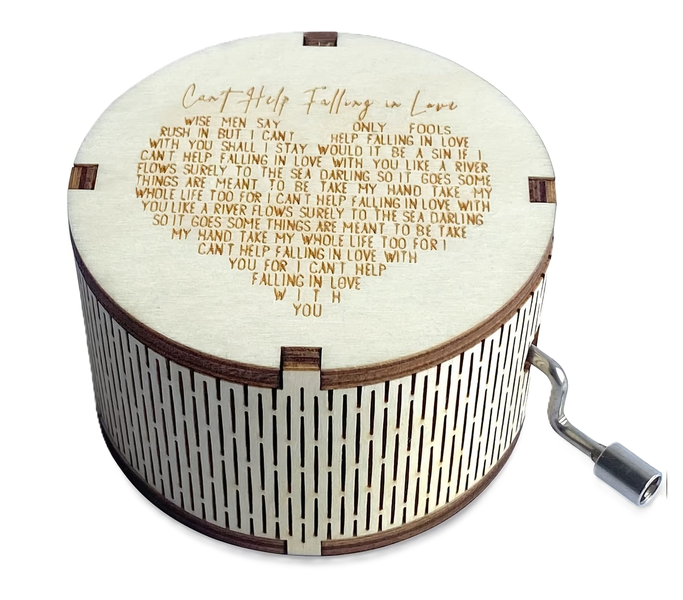 Wooden Musical Box - Can't Help Falling In Love