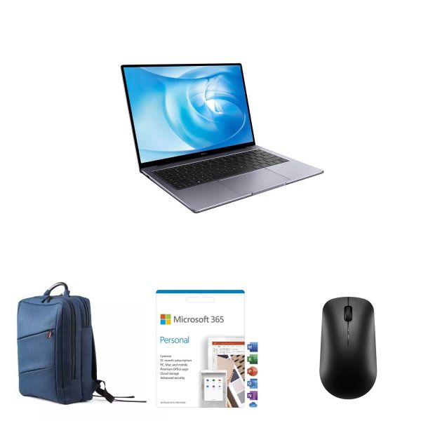 Huawei Matebook 14 i7 512GB SSD |Mouse|Office 365|Backpack| - Bundle