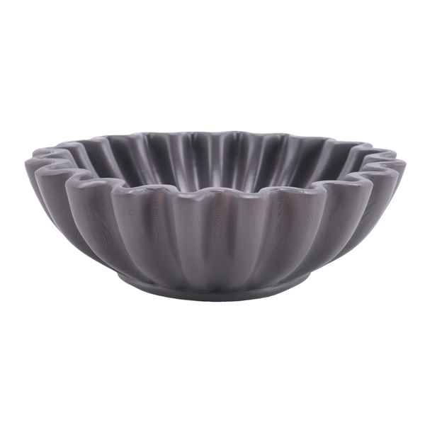 Fluted Ruffle Decorative Bowl -Decor For Living Room Styling Small-B