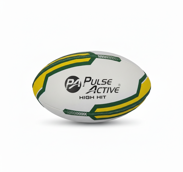 Pulse Active Size 5 Rugby Ball with Rubber Pimple Grip