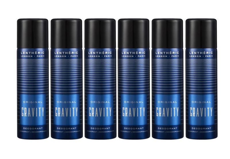 Lentheric Gravity Deodorant Spray 6 x 120ML