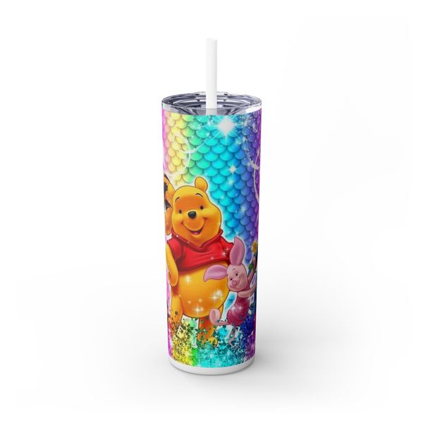 Pooh &amp; Friends Rainbow Glitter 20oz Tumbler