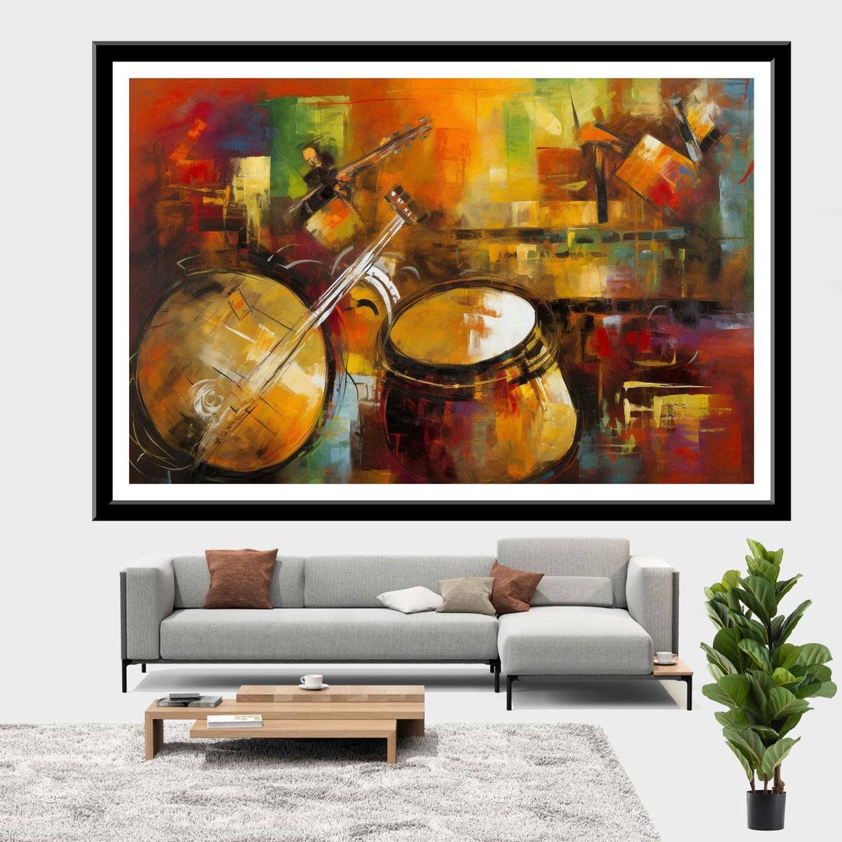 Wall Art Unframed - Cultural Rhapsody By Abstract Serenades This Capti ...