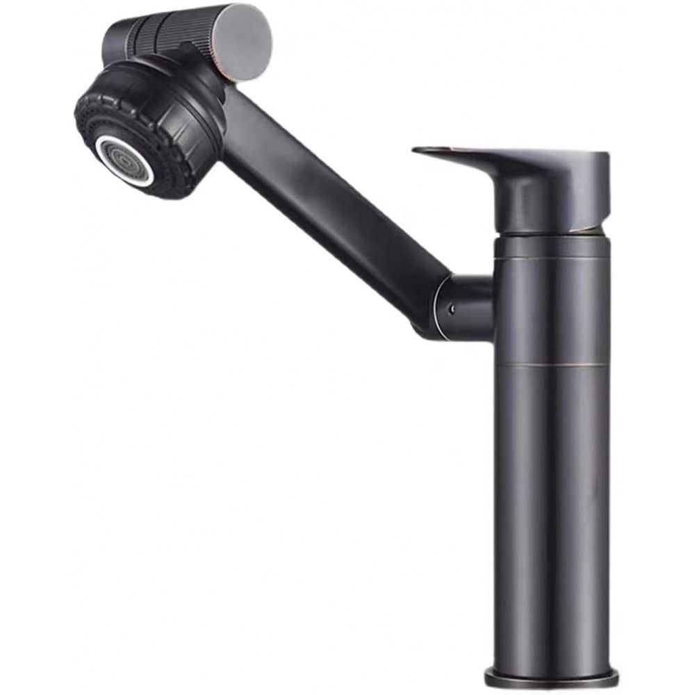 Premium Bathroom Faucet Swivels 1080 Degrees - Black