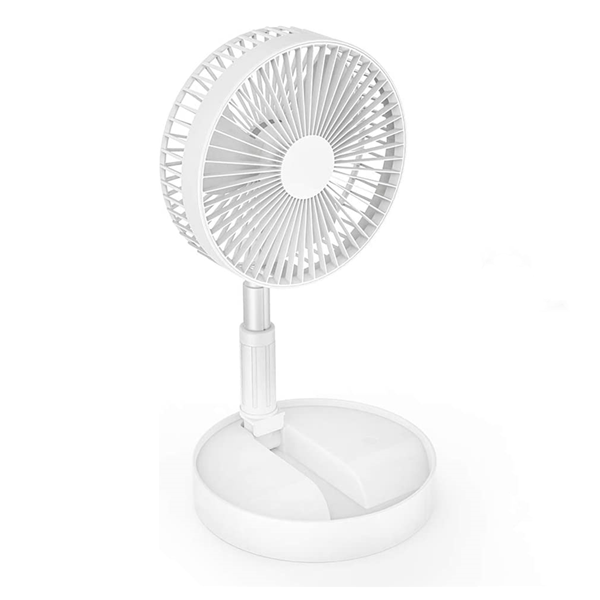 180-Degree Adjustable Foldable Portable Fan White