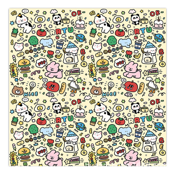 BESTBY Self-Adhesive Cartoon Cat Blanket for Cats &amp; Kittens