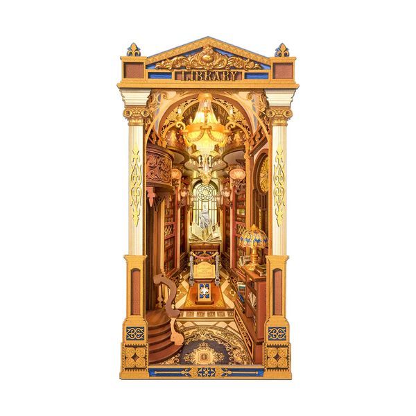 Robotime Rolife Library of Wonders DIY Book Nook Kit (258 Pieces)
