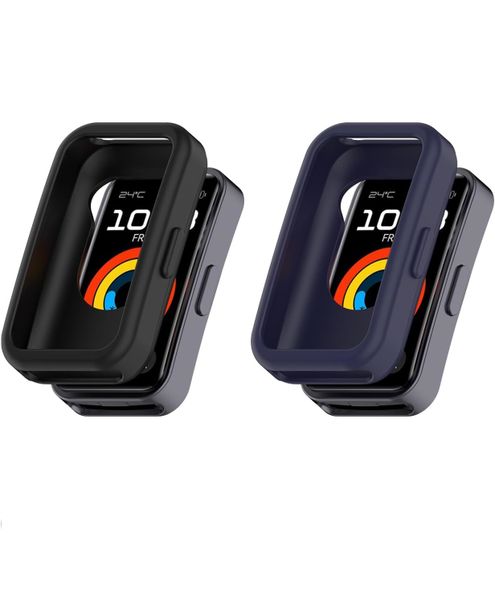 2PCS Protective Case Compatible with Huawei Band 10 9 8 Watch Case