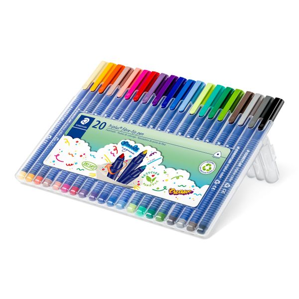 STAEDTLER Triplus Fibre-tip Colour Pens 20pcs