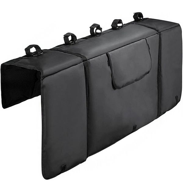Tailgate Bike Pad 52x16x8" Black Oxford Fabric Rear Anti Scratch Protection
