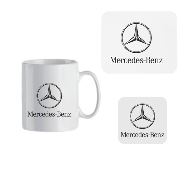 Mug, Coaster and Mouse Pad Combo -Mercedes Benz