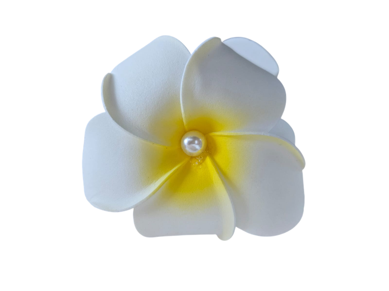 Tropical Soft Flower Claw Clip - Medium