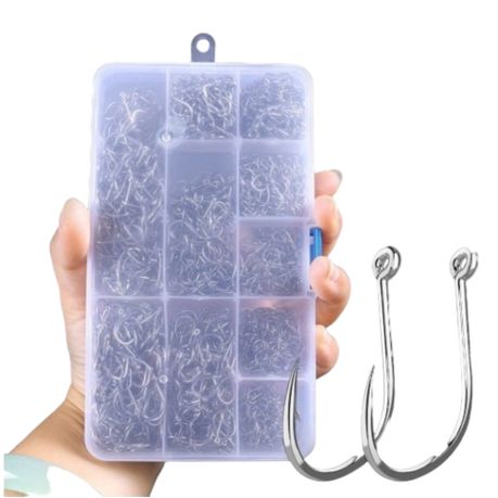 Fishing Hook Stainless Steel - 1000 Pieces - No 3 to No 12, Shop Today.  Get it Tomorrow!