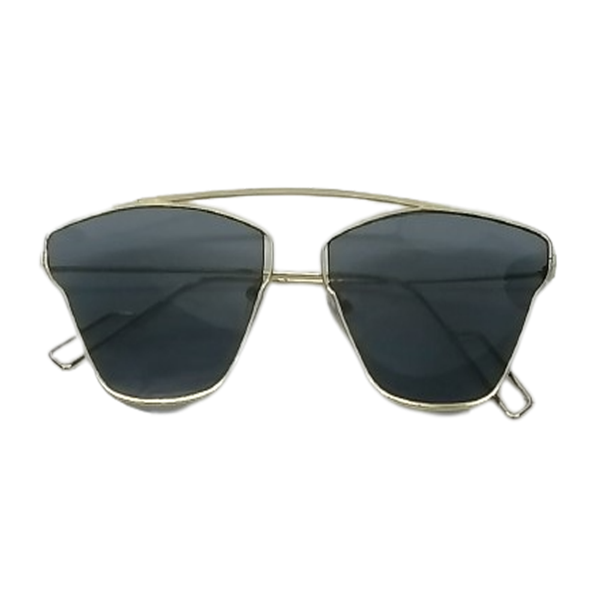 Gold Metal Full Rim Sunglasses