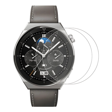 CellTime Glass Screen Guard Compatible with Huawei Watch GT 5 46mm - 2 Pack Image