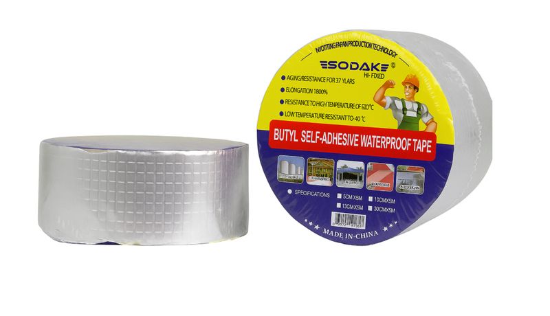 Sodak Butyl Aluminium Super Waterproof Leak Tape 10cm x 5m Bulk Pack of 6