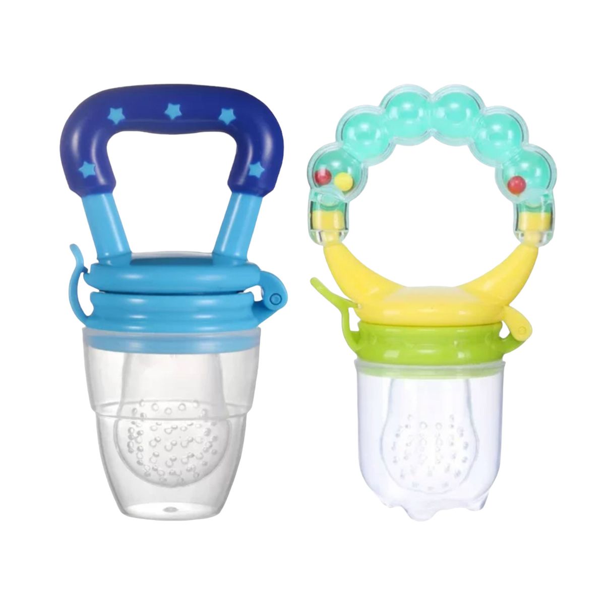 Set of 2 BPA EasyGrip Free Baby Food Feeder Pacifier Fruit Snack