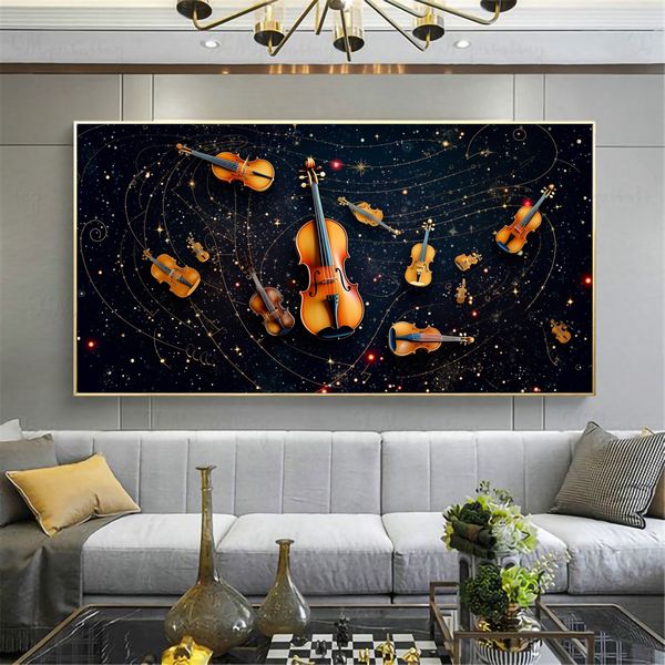 Canvas Wall Decor - Music Constellations - 0434