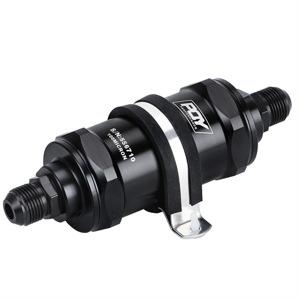 Universal Filter BLACK AN6 Inline Fuel Filter