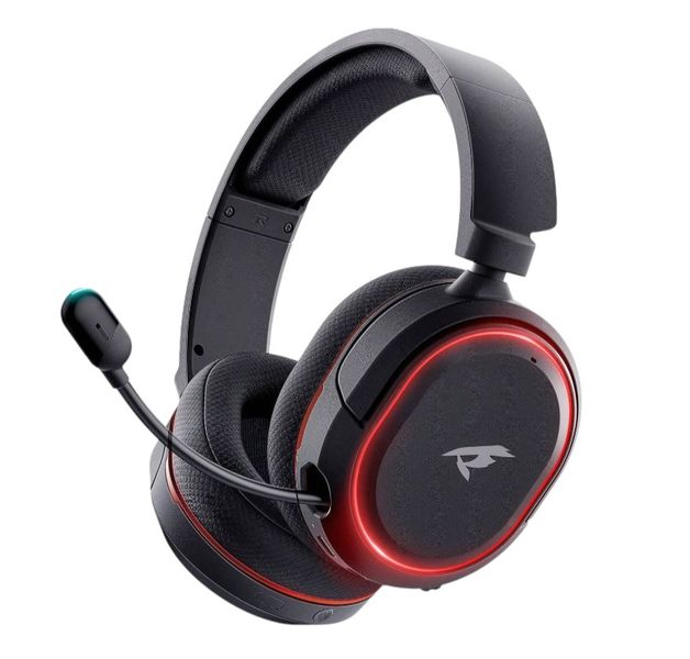 PICUN - UG-08 - Wireless Gaming Headphones with Retractable Mic - Black