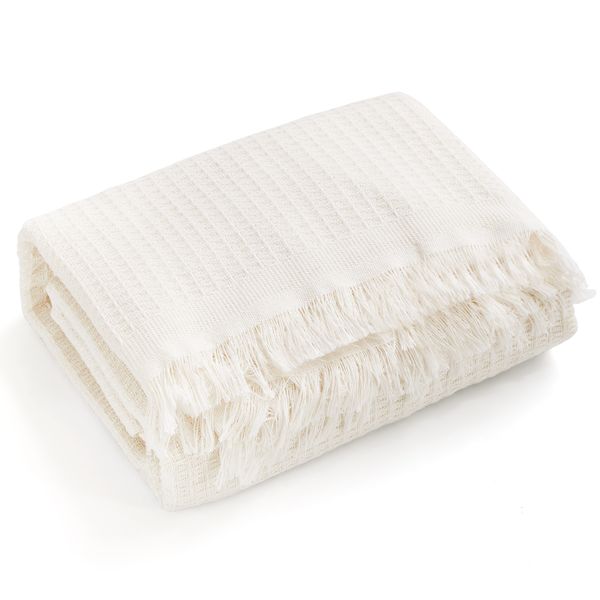 Chenshia Large Luxury Cotton Outdoor Picnic Blanket -180×180 cm, Travel Mat