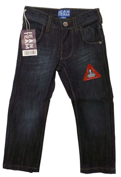 Boys Jeans Age By Jean Team Straight Cut Dark Denim Trouser for Kids