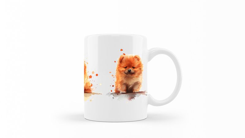 Pomeranian Printed Coffee Mug DSGN153