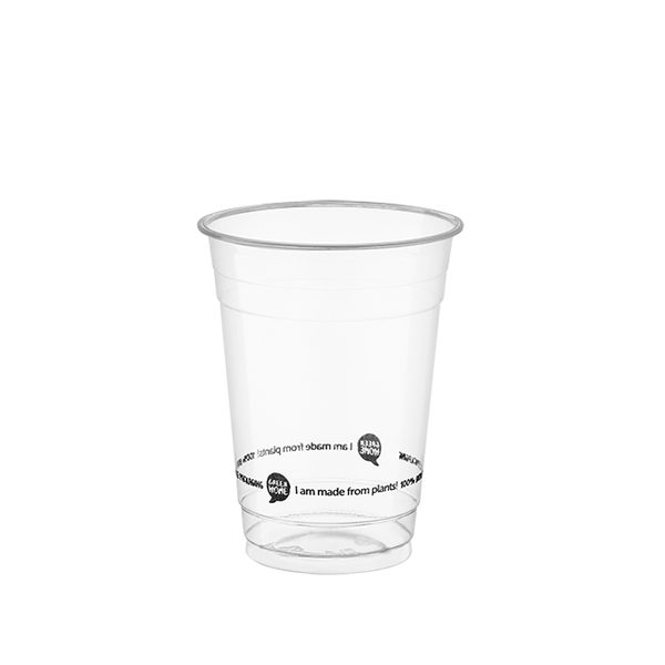 Clear Compostable PLA Cup 500ml - Pack of 50
