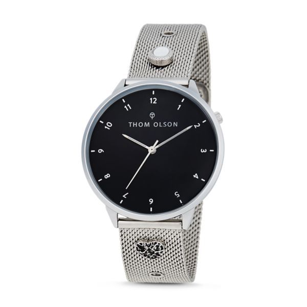 Thom Olson Night Dream Silver Stainless Steel Mesh Watch - CBTO001