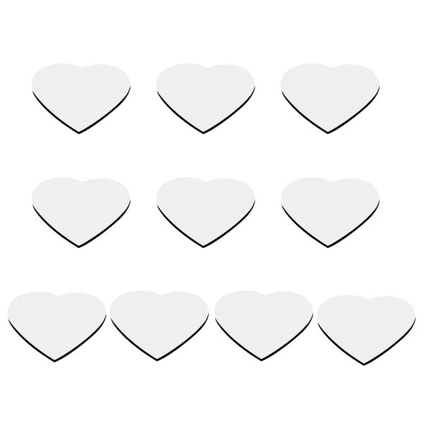 Heart Sublimation Fridge Magnets (Pack of 10)