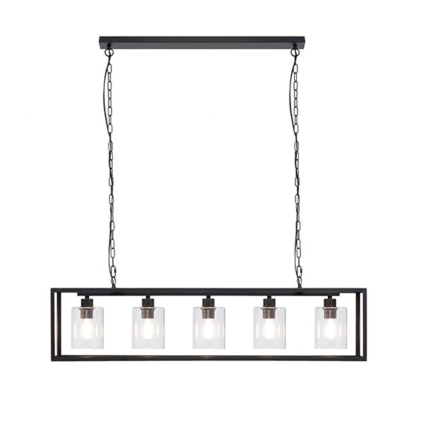 The Lighting Warehouse - Pendant Waterkloof 5 Light Black