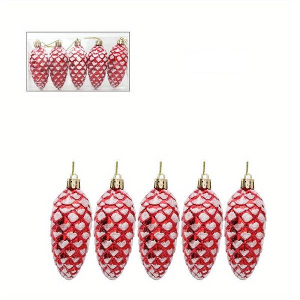 10 Painted Hanging Pine Cones for Christmas &amp; Home Decor