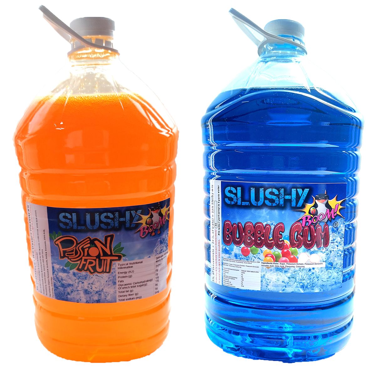 Slushy machine - Syrup - 2x5lt concentrate - Bubblegum-Passionfruit