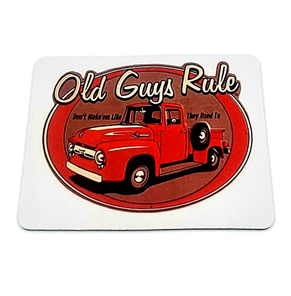 Red Old Guys Rule Mouse Pad