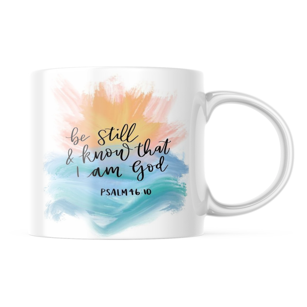 Be Still Custom Printed Coffee Mug.