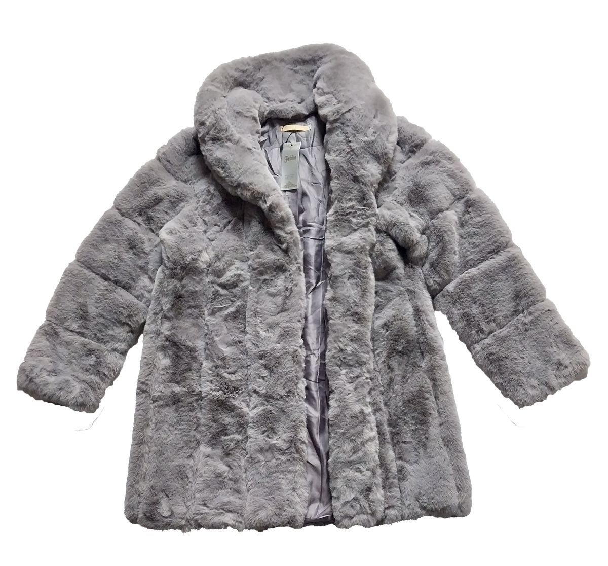 Pcimi Paris Women Luxury Winter Fluffy Faux Fur Coat Outwear