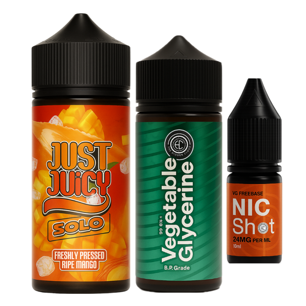 The Hidden Cloud Just Juicy Solo Ripe Mango 2mg 120ml Longfill Kit