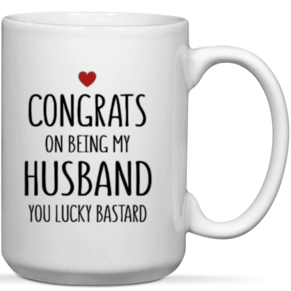 Congrats On Being My Husband Anniversary Valentine Gift Keyring